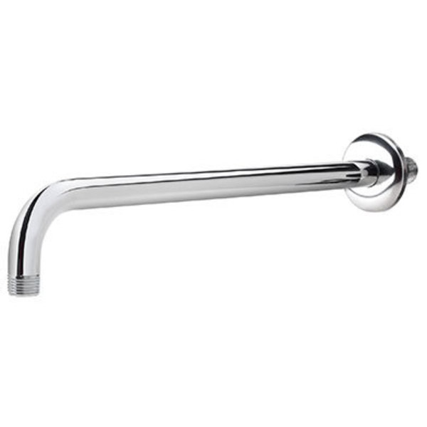 Keeney Mfg Round 15.5" Wall Shower Arm and Flange, Polished Chrome FCDEC0005